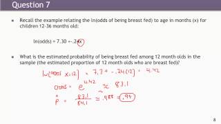 Simple logistic regression review exercise solutions [upl. by Ogaitnas166]