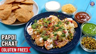 Papdi Chaat Recipe  GlutenFree Papdi Chaat  Healthy Chaat Idea  Sorghum Recipes  Snack Recipe [upl. by Zolly]