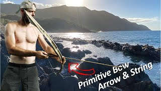 Island Survival Challenge Bamboo Bow Build Hunt Catch amp Cook [upl. by Nair562]