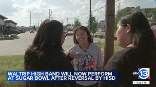 50K fundraising goal stands between Waltrip HS band and Sugar Bowl Parade despite HISD reversal [upl. by Eitra981]