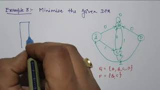 1  Minimization of DFA Example State Reduction Techniques  Theory of Computation [upl. by Genie]