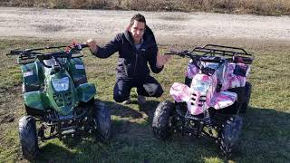 110cc Hawk 6 ATV amp Coolster 110cc Quad Model 3050c Comparison amp Test Drive [upl. by Nesline]