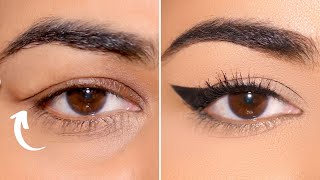 3 Incredible Eyeliner Styles for EXTREME HOODED Eyes [upl. by Ilsel]