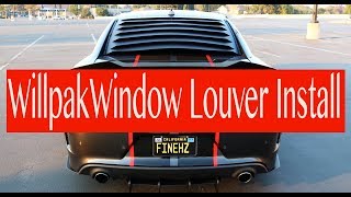 Willpak Window Louver Install 2015 Charger DIY EASY [upl. by Eliott]