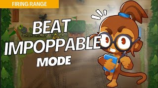 How to Beat Impoppable Mode Hard on Firing Range  BTD6 Strategy [upl. by Dodds840]