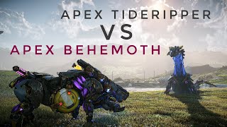 Apex Behemoth vs Apex Tideripper Horizon forbidden west [upl. by Eimme]