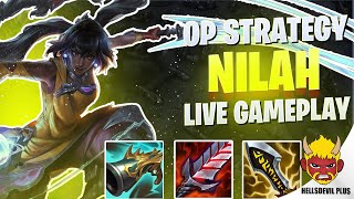 Nilah Secret OP Strategy  Wild Rift HellsDevil Plus Gameplay [upl. by Dett576]