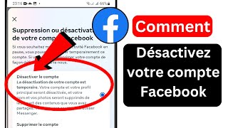 Comment désactiver un compte Facebook  Désactivation du compte Facebook  FB Désactiver 2023 [upl. by Yllil]