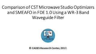 Optimizers Comparison Using WR3 Band Filter Example [upl. by Livvi]