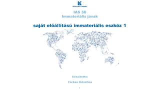 IAS 38  saját előállítású immateriális eszköz 1 [upl. by Ioj]