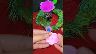 Air dry clay flowers viralvideo viralshort shorts shortvideo [upl. by Elyn]