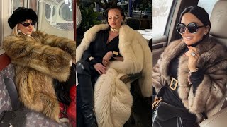 Stunning Most Popular Flattering Collection Fur Coat for Girlswinter dress furcoat Gucci [upl. by Eras]