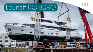 Moonen Yachts Launches 36M KOKORO [upl. by Anialam47]