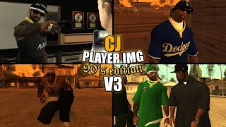 El MOD de ropa DEFINITIVO para GTA SA  CJ 90s Edition V3  AndroidPC  FULL CLOTHES  NO CRASH [upl. by Siramed]