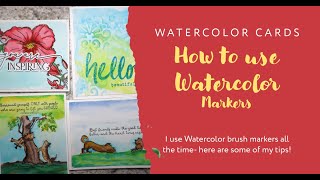 Fun with Watercolor Brush Markers with lots of tips and techniques [upl. by Holmann]