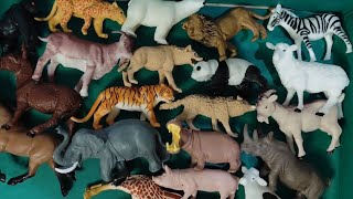 Farm Diorama with Animal Figurines  Learn Animal Names and Sound [upl. by Hagerman]