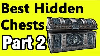 How to Get to the Secret Invisible Chest in Whiterun Part 2 Glitch  Cheat [upl. by Chilson]