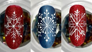 4 New Winter Nail Design 2023❄️Best Snowflakes Nail Art Compilation [upl. by Nerrat]