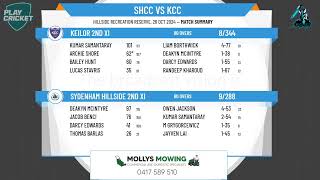 Sydenham Hillside 2nd XI v Keilor 2nd XI [upl. by Maisel]