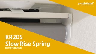 KR20S Antiligature Slowrise Spring Roller Blind [upl. by Osyth]