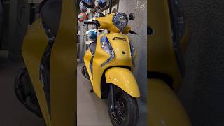 New 2024 Yamaha Fascino 125 Fi Hybrid Drum  Yellow Cocktail [upl. by Annahsor]