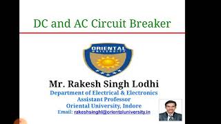 Circuit Breaker  OilVacuumAir BlastSF6 and Comparison between all Circuit Breaker [upl. by Sirenay]