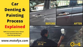 Car Denting Painting Starting At MotoFyx  100 Colour Match Guarantee  1 Year Warranty [upl. by Laurella]