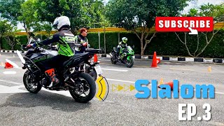 อบรมขับขี่ quotSkilled Riding Coursequot EP3  การขับหลบหลีกสิ่งกีดขวางSlalom [upl. by Aicenra]