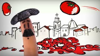 La tomatina de Buñol fêtes et festivals dEspagne la bataille de tomates [upl. by Tisbe18]