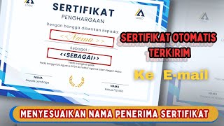 Tutorial membuat sertifikat online Otomatis [upl. by Paxon]