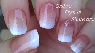 Ombre FRENCH MANICURE Design  Pure Sponge Nail Art Tutorial [upl. by Euqor]