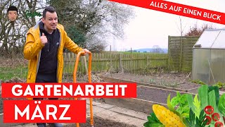 Gartenarbeit im März  alle wichtigen Aufgaben für Hochbeet Gemüsegarten und Stauden [upl. by Valaria]