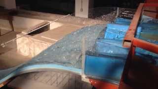 Hydraulic Jump  Energy dissipation  Overflowing Canal Model  NTUA Civil Engineering [upl. by Charyl]