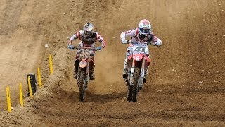 RedBud 450 Moto 2 Ken Roczen vs Trey Canard [upl. by Anieral]