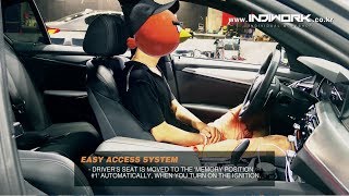 2017 BMW 5series G30 EASY ACCESSWALKIN system [upl. by Aisenat]