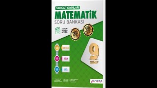 YarıÇap Yayınları 9 Sınıf Matematik Soru Bankası [upl. by Mikey324]