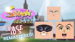 Shindo Life Face Ids REMASTERD [upl. by Eiruam612]