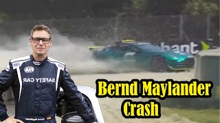 F1 Safety Car Driver Bernd Maylander crashes during Monza test  Bernd Mayländer heftigen Unfall [upl. by Fowkes715]