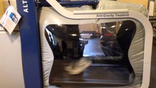 Parkinsons patient with normal gait pattern on AlterG antigravity treadmill [upl. by Ayot564]