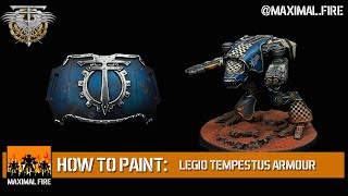 How to Paint  Legio Tempestus Blue with Airbrushed Contrast Paints  Adeptus Titanicus [upl. by Conny]