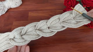 Create a Gorgeous Knitted Hairband with This Super Easy Pattern  Super Kolay Saç Bandı Örgü Modeli [upl. by Aiclid]