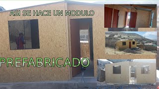 CASA PREFABRICADA DE 6X6 DE MADERA Y OSB ¦ 6 DIAS DE TRABAJO EN 5 MINUTOS [upl. by Noillimaxam]