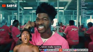 Lil Nas X INDUSTRY BABY Speeds reaction [upl. by Ahsiner]