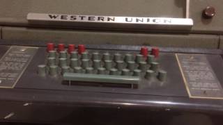 Teletype Model 28 Western Union [upl. by Cheslie251]