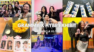 HYBE X GRAMMY MUSEUM KPOP EXHIBIT  KTOWN LA VLOG [upl. by Bendicta]