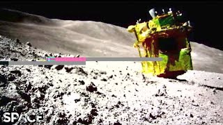 Japan’s SLIM moon lander touched down on its nose See lunar robot imagery [upl. by Innor]