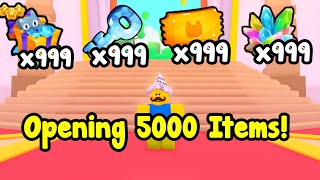 Opening All My 5000 Items To Get These In Pet Simulator 99 [upl. by Aihsiym]