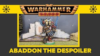 Abaddon the Despoiler Chaos Warhammer 40k 2nd edition [upl. by Lelia]