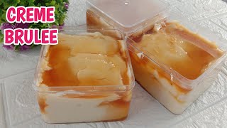 VIRAL DI PRANCIS  DESSERT MEWAH CREME BRULEE  TANPA TELUR HANYA DIADUK [upl. by Mitran]