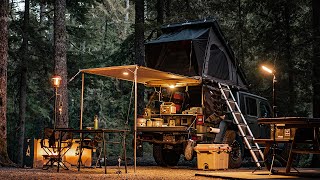 Ep 2 Relax Camping at a Provincial Park with Jeep Gladiator iKamper BDV Truck Camping Relaxing [upl. by Danziger]